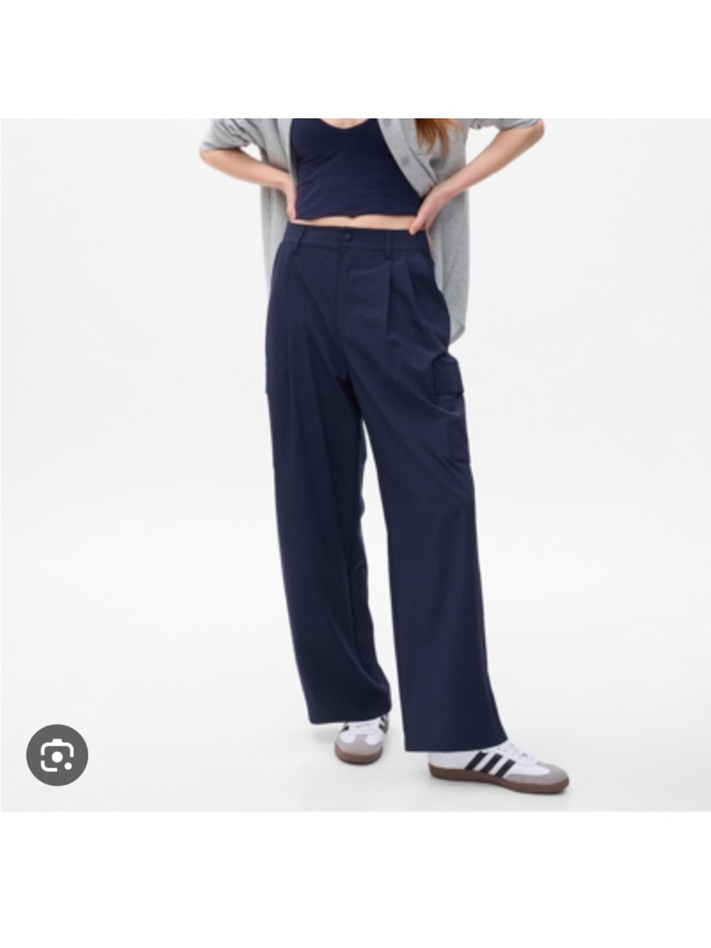 GapFit High Rise Runaround Cargo Joggers EUC Sz L